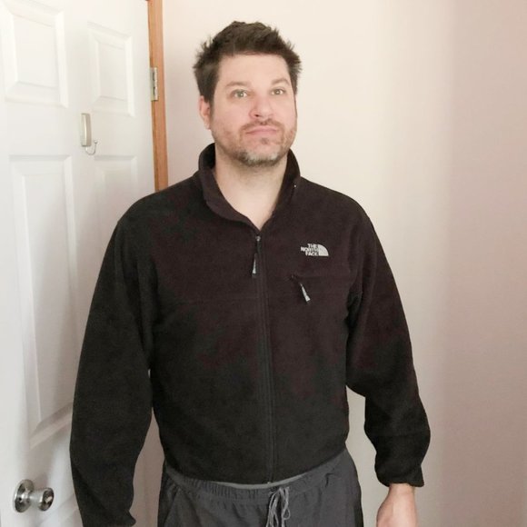 The North Face Other - The North Face Black Fleece Zip Up Jacket Men's Vintage Retro Large